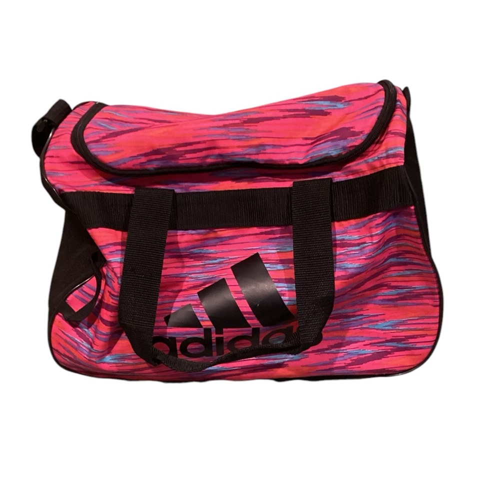 ADIDAS Diablo Duffel Bag- Small -hot pink/stripes